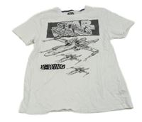 Biele tričko s potiskem - Star Wars