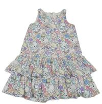 Bielo-farebné šaty s obrázkami a králíčky H&M