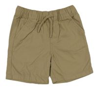 Béžové plátěné kraťasy Tu