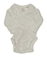 Bílo-růžové puntíkaté zavinovací body H&M
