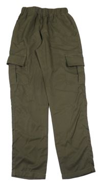 Khaki cargo nohavice