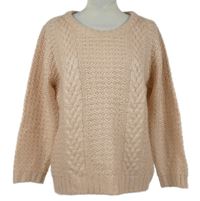 Dámsky pudrový vzorovaný sveter M&Co