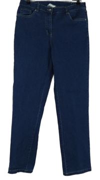 Dámské tmavomodré riflové zvonové kalhoty 