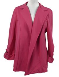 Dámský fuchsiový sakový cardigán Quiz 