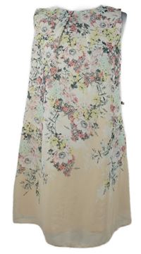 Dámske svetlooranžové kvietkovane šifónové šaty Atmosphere