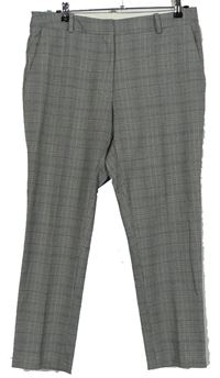 Dámske čierno-biele vzorované nohavice zn. H&M