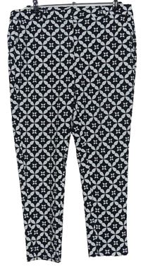 Dámské černo-bílé vzorované kalhoty Dorothy Perkins 