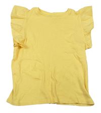 Žlté rebrované tričko George