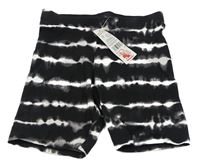 Černo-bílo-šedé elastické kraťasy F&F