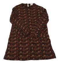 Čierne kvetinové šaty Zara