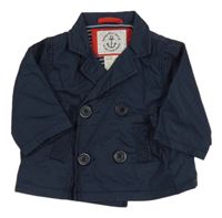 Tmavomodrá plátěná jarní bunda H&M