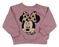 Růžová mikina s Minnie H&M