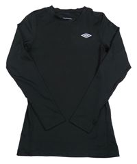 Černé sportovní funčkní triko s logem Umbro