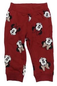 Vínové tepláky s Minnie H&M