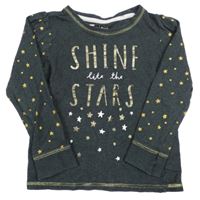 Sivé tričko s hviezdami Tu