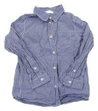 Modro-bílá kostičkovaná košile H&M