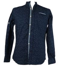 Pánská tmavomodrá košile se vzorem Jack&Jones