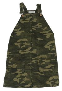 Khaki army rifľové na traké šaty Denim Co.