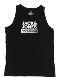 Čierne tielko s logom Jack & Jones