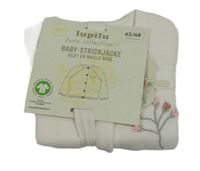 Nové - Biely prepínaci sveter s kvietkami Lupilu