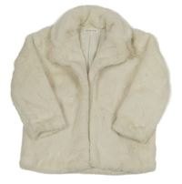 Smotanová kožušinová bunda Shein