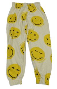 Smetanové tepláky se smajlíky H&M