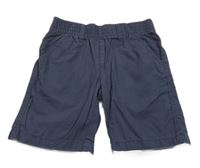 Tmavomodré plátenné kraťasy Lupilu