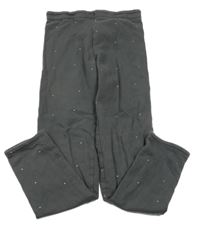 Tmavošedé puntíkaté silnější legíny H&M