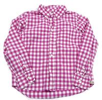 Ružovo-biela kockovaná košeľa H&M