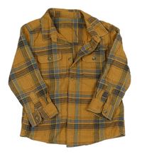 Béžovo-modrá kockovaná košeľa Matalan