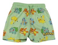 Pistáciové plážové kraťasy s Pokémony Primark