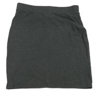 Tmavosivá elastická sukňa New Look
