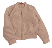 Svetloružová šušťáková jarná bunda Yd.