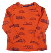 Červené triko s auty George 