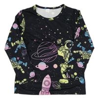 Černé triko s vesmírem 