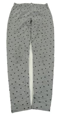 Šedé srdíčkované legíny Yigga 