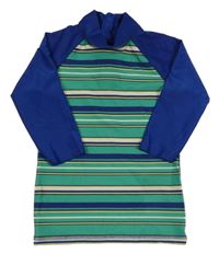 Pruhovano-tmavomodré UV tričko Lupilu