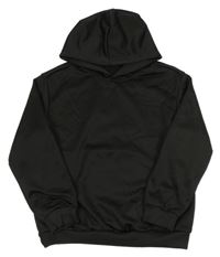 Čierna mikina so perami a kapucňou Shein