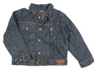 Tmavomodrá rifľová bunda Papermoon