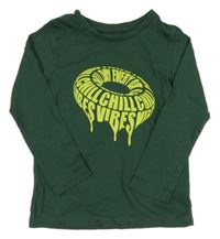 Tmavozelené triko s nápisy George