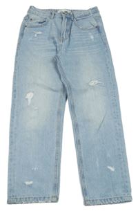 Svetlomodré rifle s vyšúchaním Zara