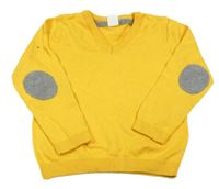 Žltý sveter s náloketníky H&M