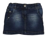 Tmavomodrá rifľová sukňa Papagino