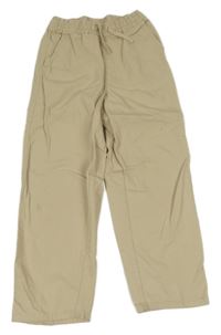 Béžové široké rifle H&M 