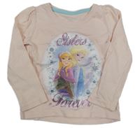 Broskvové triko s Frozen Disney
