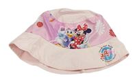 Svetloružová -ružový plátenný klobúk s Minnie a Daisy Disney