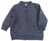 Tmavosivá melírovaná vzorovaná tech fleece prepínaci mikina LC WaIKIKI
