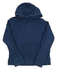 Tmavomodrá mikina s kapsou a kapucí Lily & Dan