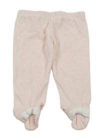 Světlerůžové puntíkaté sametové polodupky PRIMIGINO