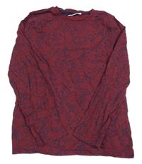 Tmavovínové tričko so zvieratkami Kids